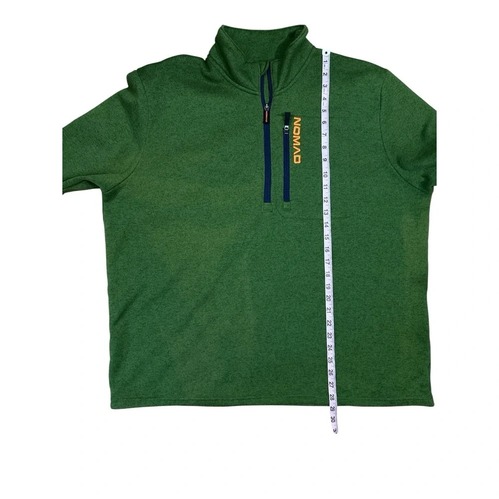 NOMAD OUTDOOR Mens Green 1/4 Zip Fleece Hunting Pullover Water Resistant XXL 2XL
